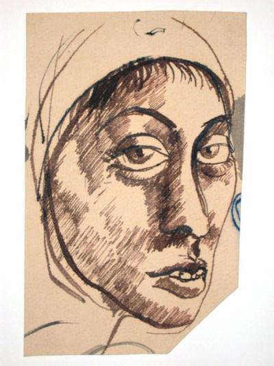 <p>(Portrait of a Woman Wearing a Cap)</p>