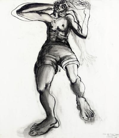 <p>Study after Picasso's <em>'Fisherman'</em> (after a Photograph 1918)</p>