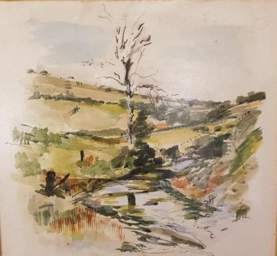 <p>(Rural River Landscape)</p>