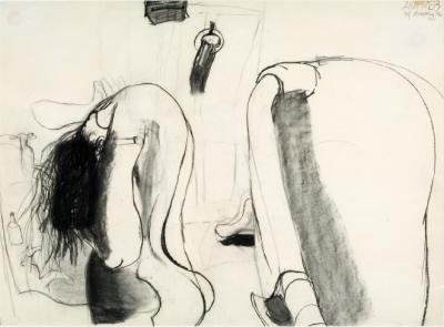 <p><em>Girl Shampooing Hair, Winter </em></p>