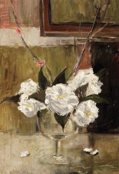 <p>(White Camellias)</p>