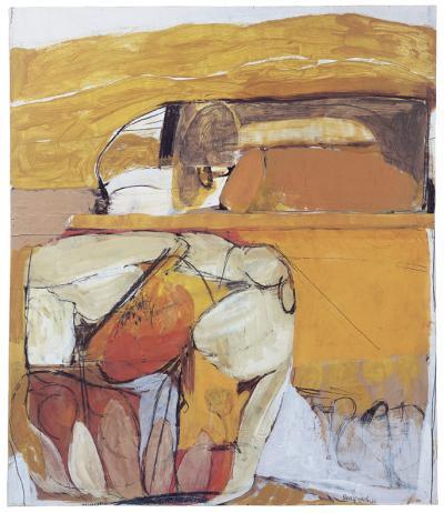 <p><em>Untitled Orange Gouache </em></p>