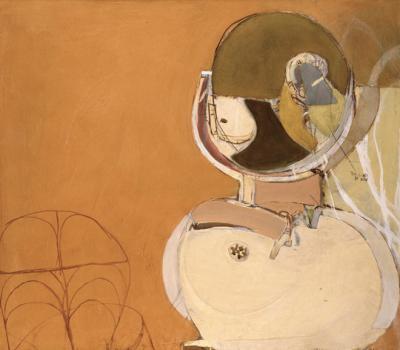 <p><em>Sketch for 'Large Mirror Painting' </em></p>