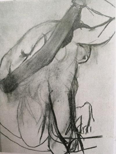 <p>(Bather Drying Her Hair)</p>