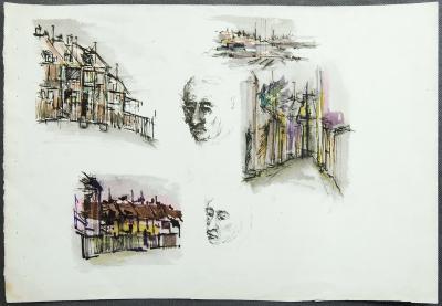 <p>(Terrace Houses and Head Studies)</p>