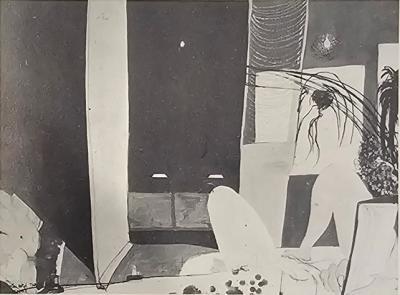 <p>[Interior Night Scene with Nude] <em>Tangier Postcard</em></p>