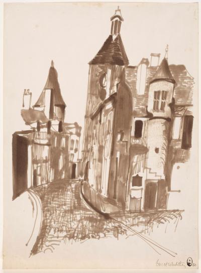 <p>(Street Scene, Paris)</p>