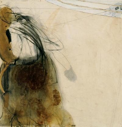 <p><em>Drawing 1965 … </em>(<em>A Split Second</em>)</p><p>(also titled <em>Boxing Match</em>:<em> Sugar Ray Robinson and Randy Turpin</em>)</p>