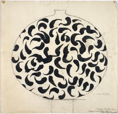 <p><em>Design for Vase</em> <em>(Blue and White</em>)</p>