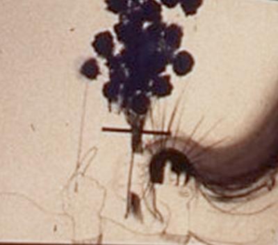 <p>[Interior Scene with Figure holding a Bouquet of Cornflowers] <em>Tangier Postcard</em></p><p></p><p></p>