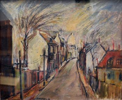 <p>(Street Scene: Looking to the Plunkett Street Public School, Woolloomooloo)</p>