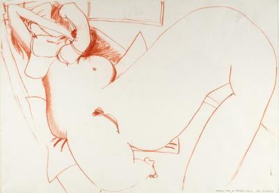 <p><em>Orange Study for Christie Painting </em></p>