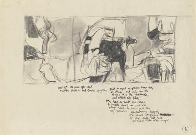 <p><em>Preparatory Drawing for 'Summer at Sigean'</em></p>