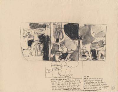 <p><em>Preparatory Drawing for 'Summer at Sigean' </em></p>