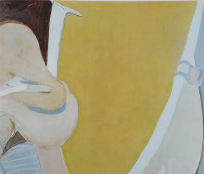 <p><em>Woman Sitting on Side of Bath</em></p>