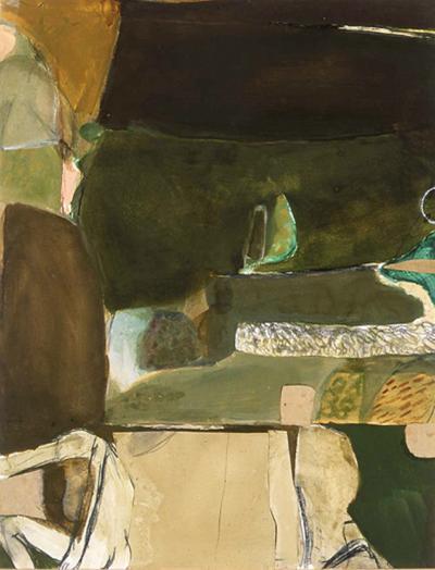 <p><em>Green Landscape</em></p><p>also titled<em> Composition with Nude</em></p>