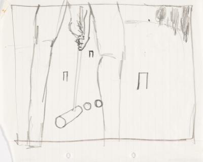 <p>(Sketch of Croquet Player)</p>