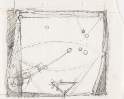 <p>(Sketch of Snooker Player)</p>