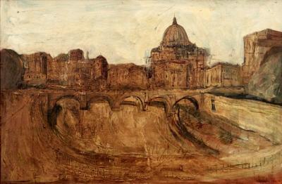 <p>(The Vatican from the River Tiber, Rome)</p>