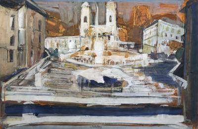 <p>Study for<em> 'The Spanish Steps'</em></p>