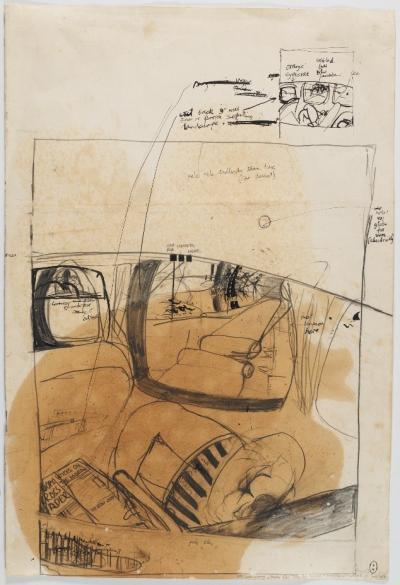 <p><em>Preliminary Study for ‘The Arrival’</em></p>