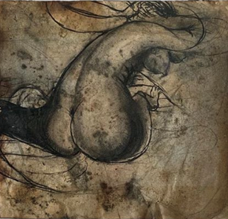 <p>(Nude Drying Herself)</p>