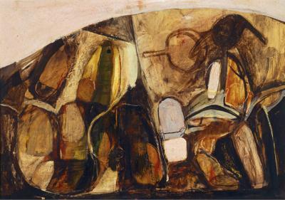 <p><em>The Kitchen </em>(also titled <em>Untitled Gouache</em>)</p>