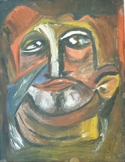 <p><em>Head of a Clown</em></p>
