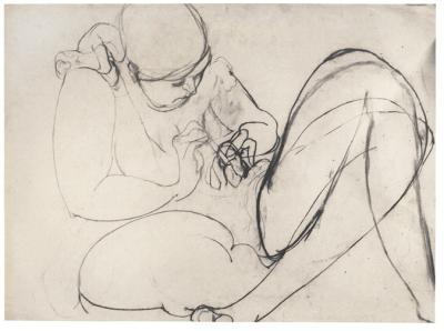 <p><em>Doing her Nails </em></p>