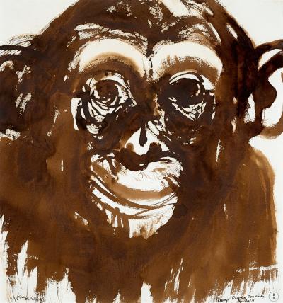 <p><em>Chimp Taronga Zoo Study</em></p><p>verso: (Fig Tree)</p>